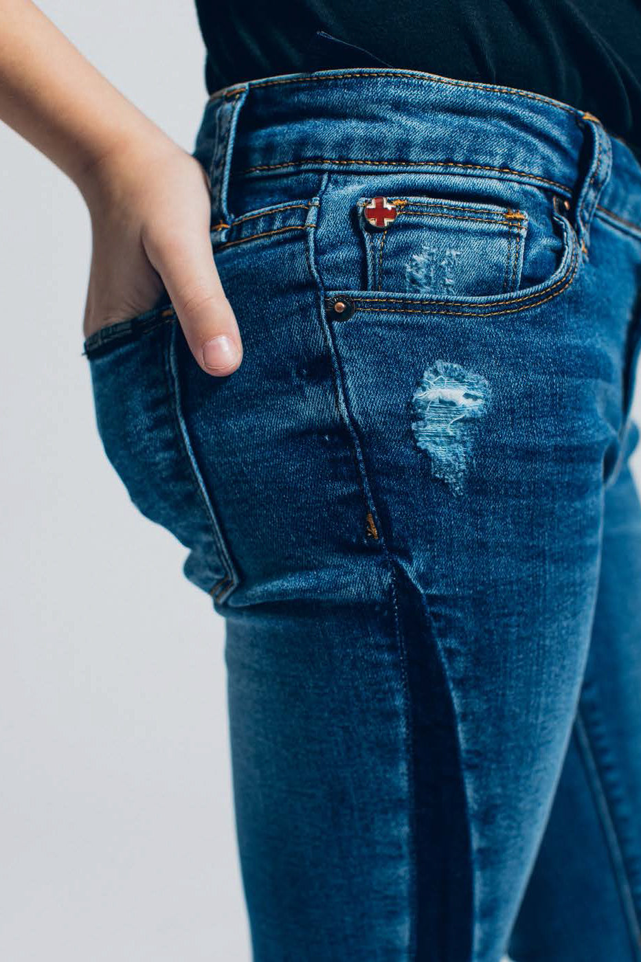 Hudson Stevie Ankle Crop Girls Jeans – Mini Ruby