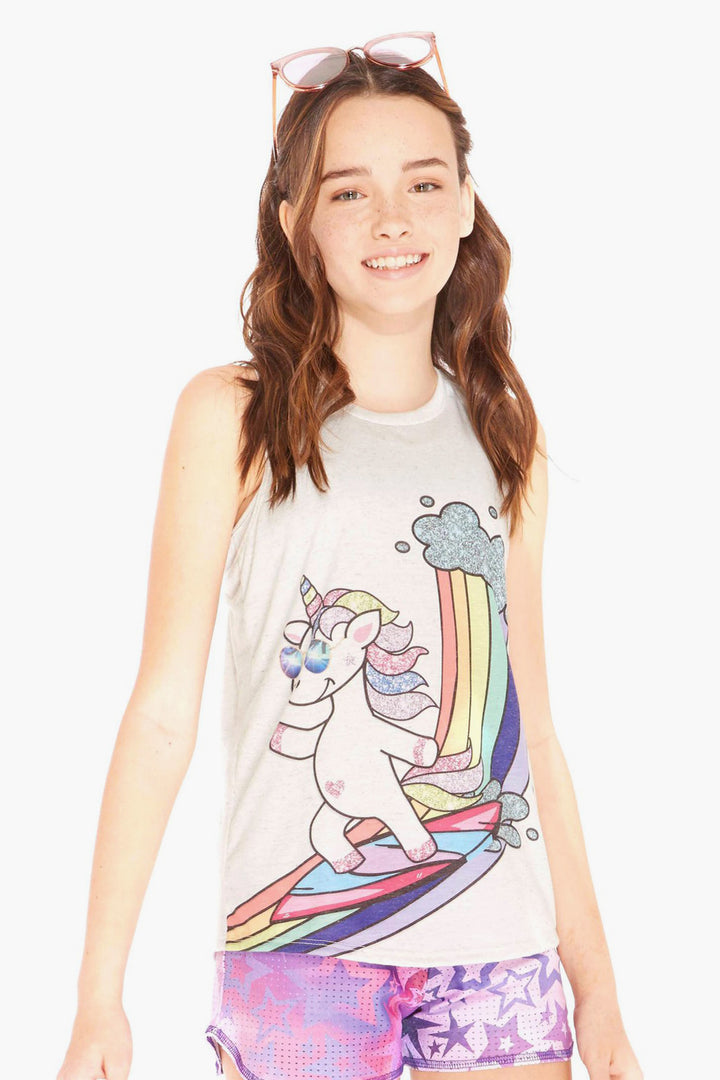 Terez Surf City Racerback Tank