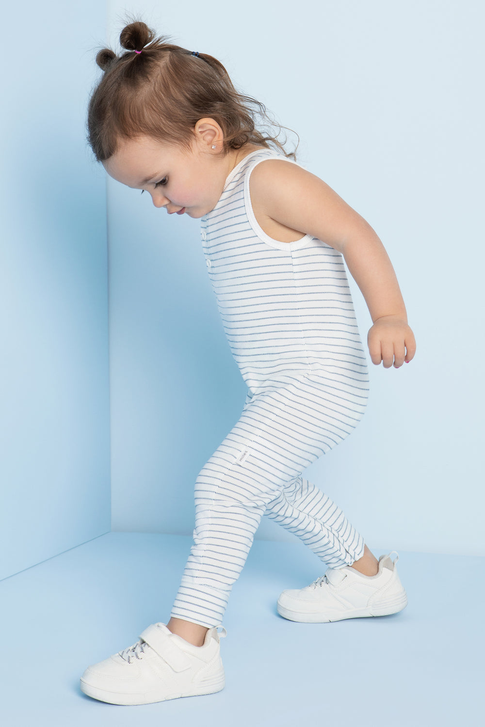 Miles Baby Texture Striped Baby Playsuit