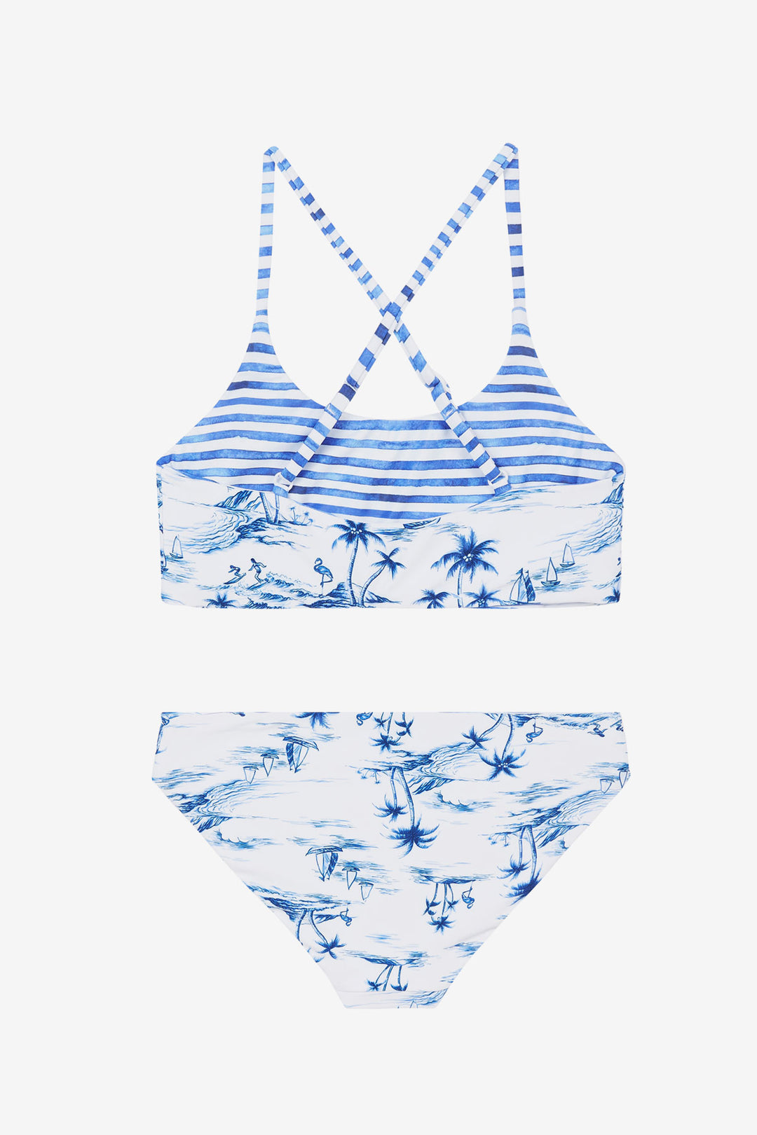 希少 絶版品 リヤドロ Verano In Fantil Summer Kids Swimsuit Seafolly Tropical Vibes Reversible – Mini Ruby