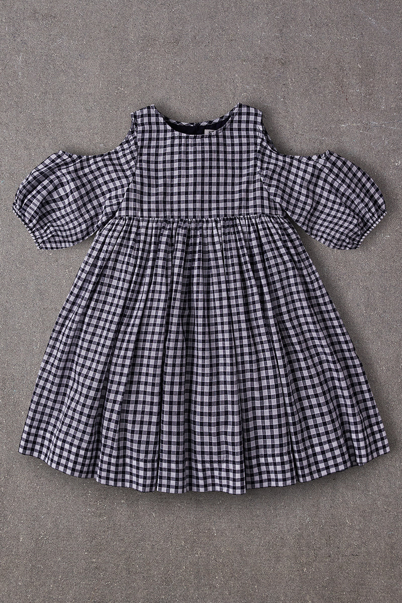 Nellystella Vanessa Girls Dress - Blue Gingham – Mini Ruby