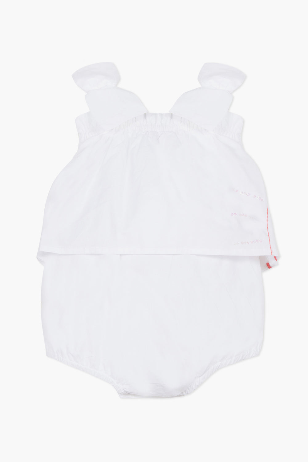 Lili Gaufrette Large Bow Baby Romper