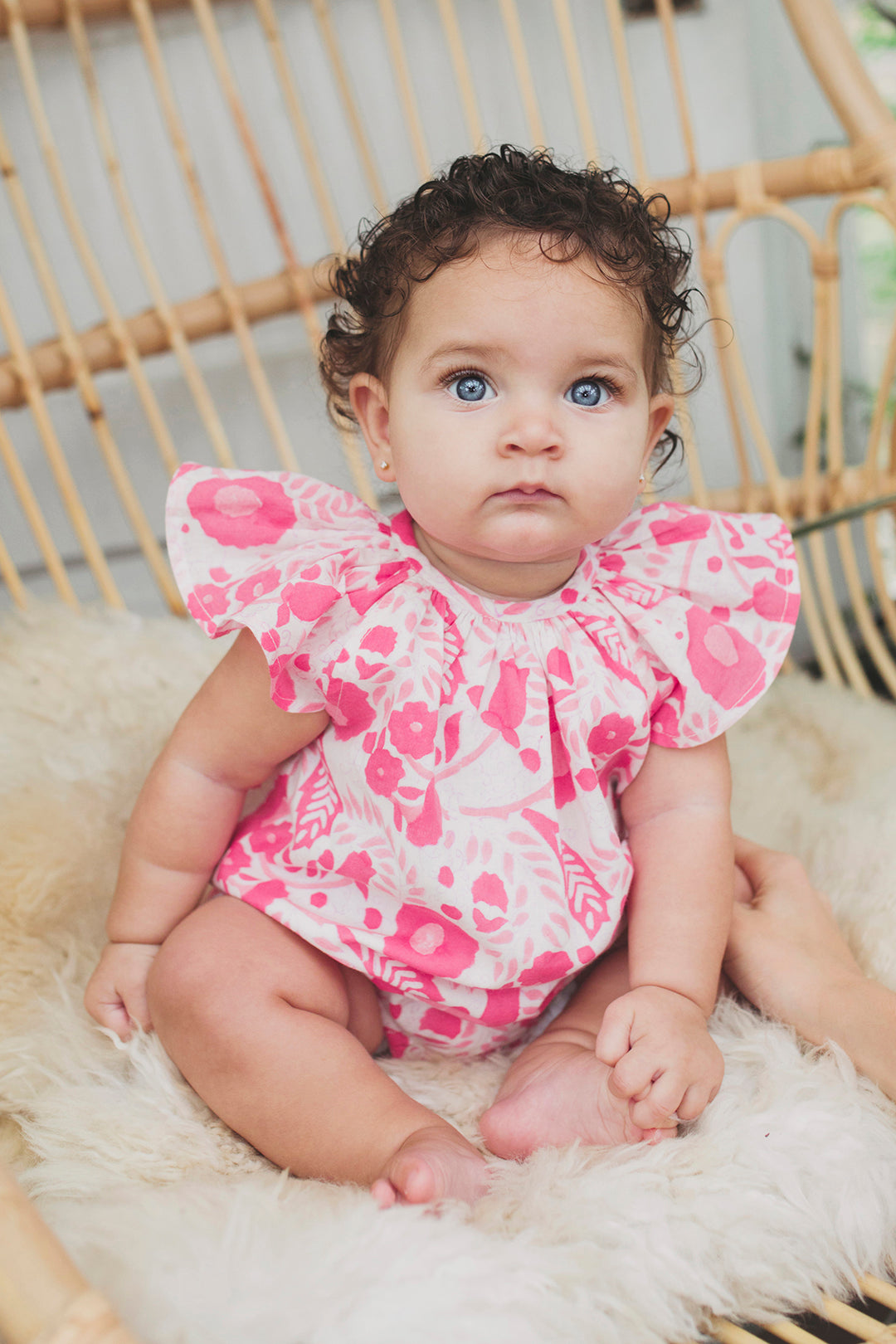 Baby girl bubble romper on sale