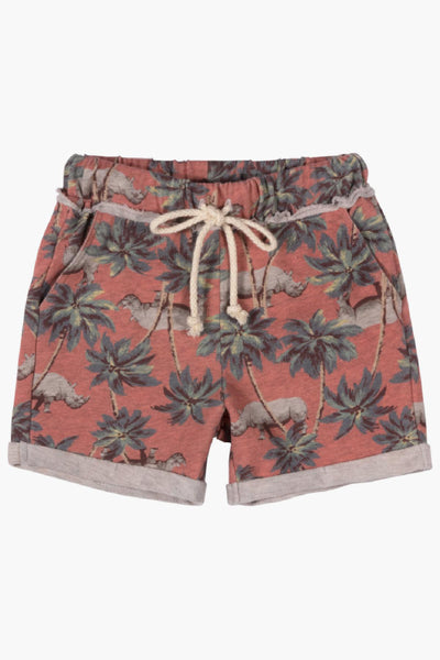 Paper Wings Red Jungle Rhino Shorts