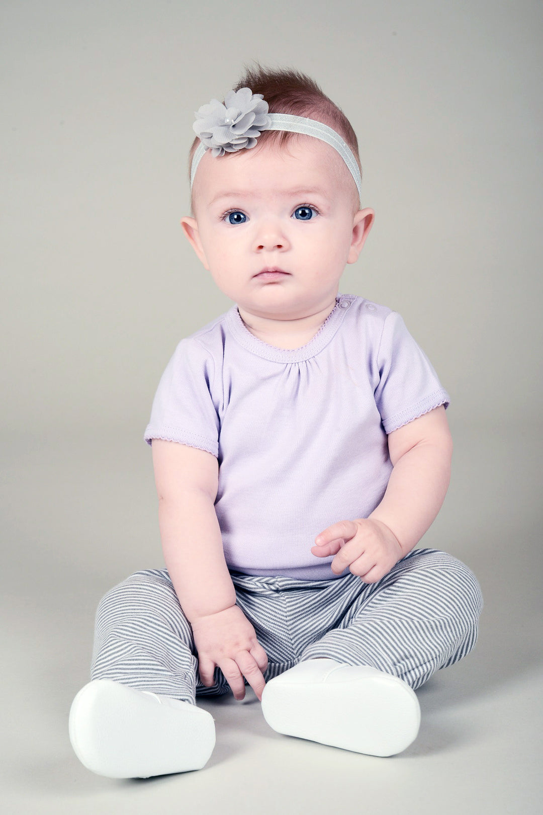 Baby Onesie Wheat Purple Girl 