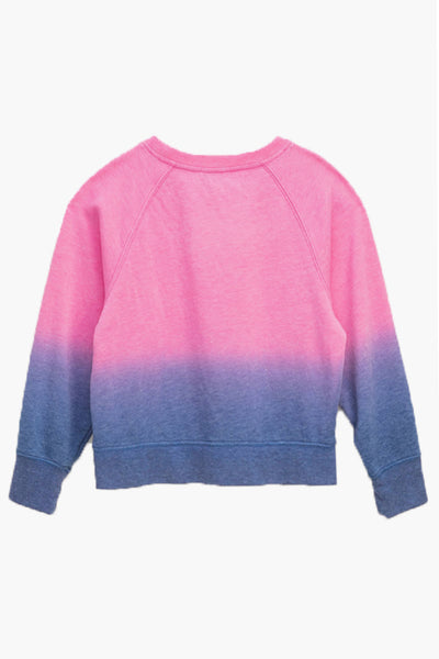 Splendid Dip Dye Popover Girls Sweatshirt