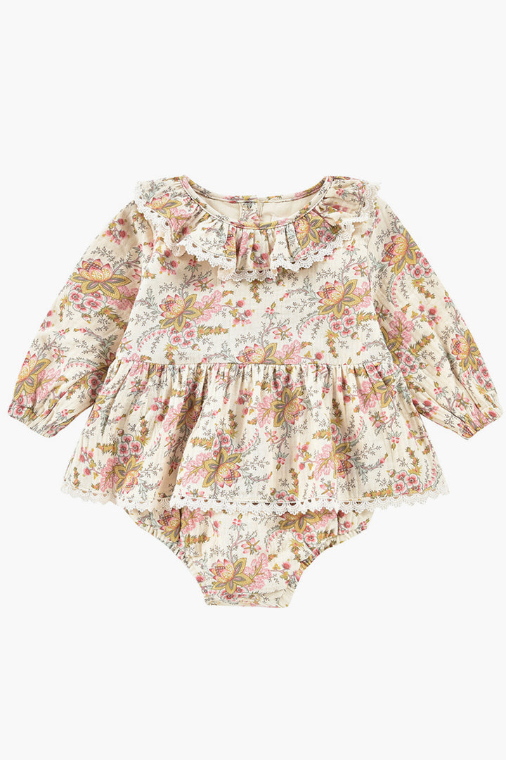 LOUISE MISHA Ghilena Rompers Blue French Flowers LOUISE MISHA Ghilena Rompers Blue French Flowers
