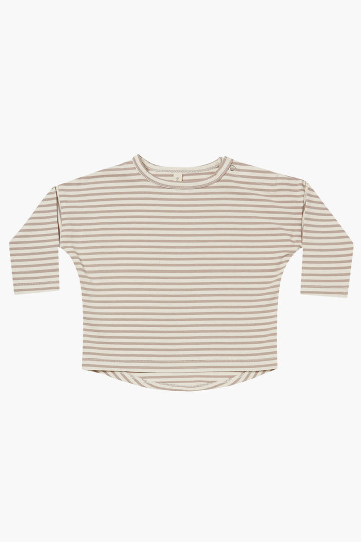 Baby Quincy Mae Grey Stripe 2-Piece Set