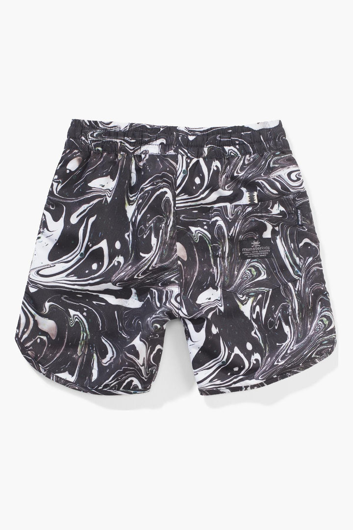 Boys Shorts Munster Kids Black Dye Boardshorts rear