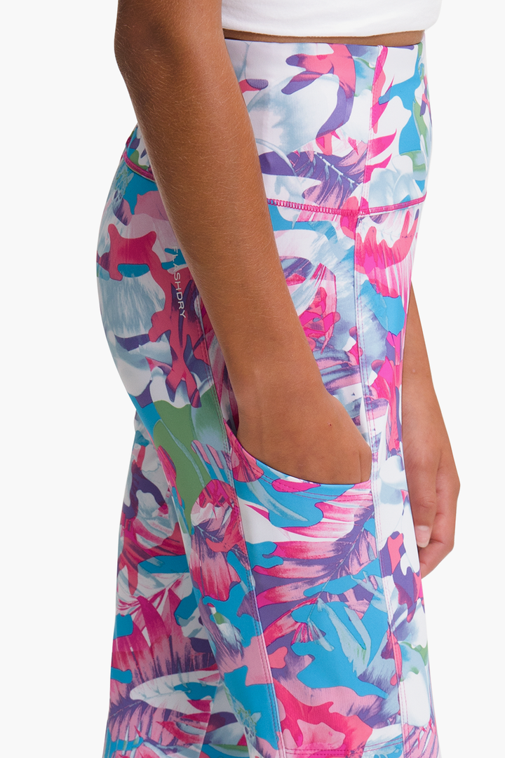 North Face Never Stop Girls Legging - Pink Camo