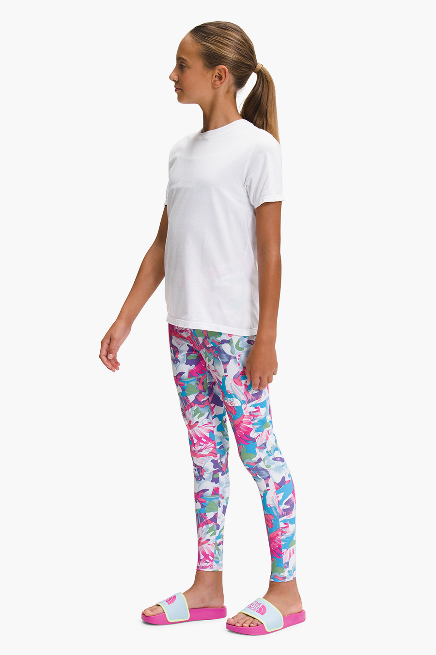 North Face Never Stop Girls Legging - Pink Camo