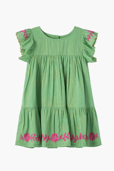 Girls Dress Peek Kids Flutter Sleeve (Size 12 left) – Mini Ruby