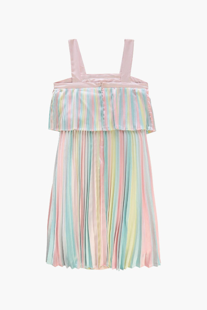 Billieblush Pleated Sateen Girls Dress
