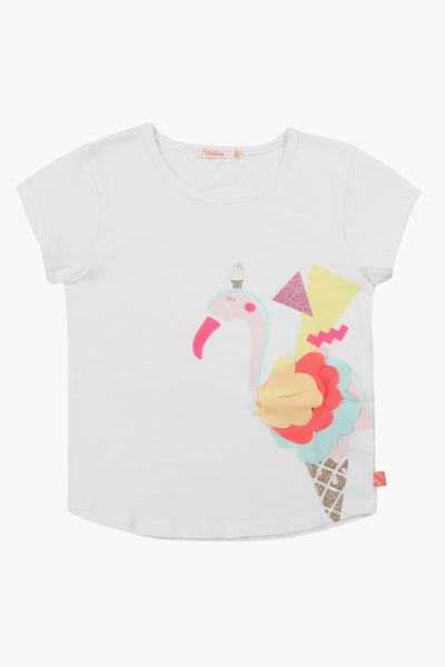 Billieblush Flamingo Cone Girls Shirt
