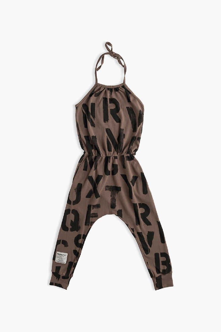 Nununu Abc Collar Girls Overall