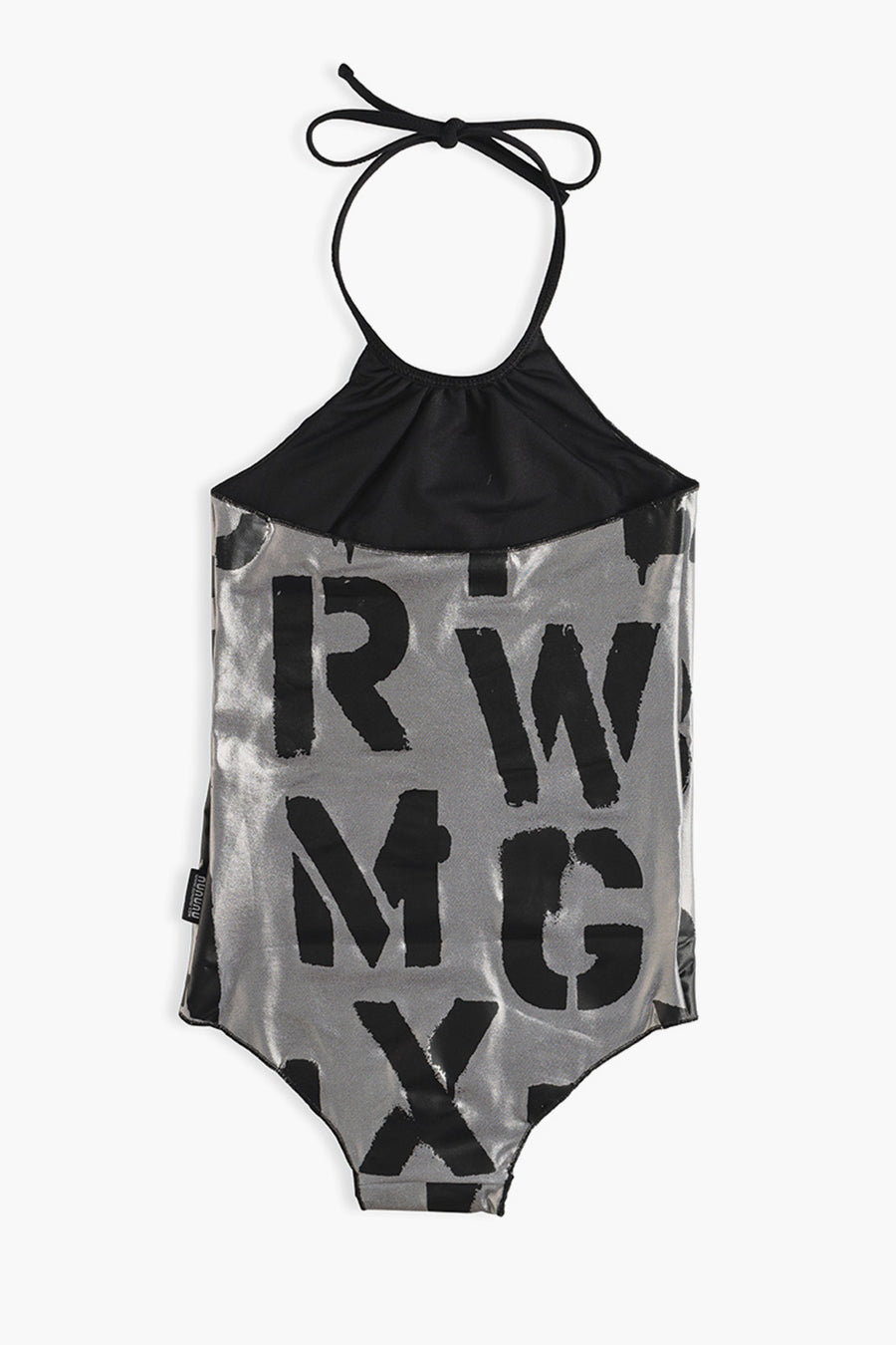 Nununu Abc Collar Girls Swimsuit