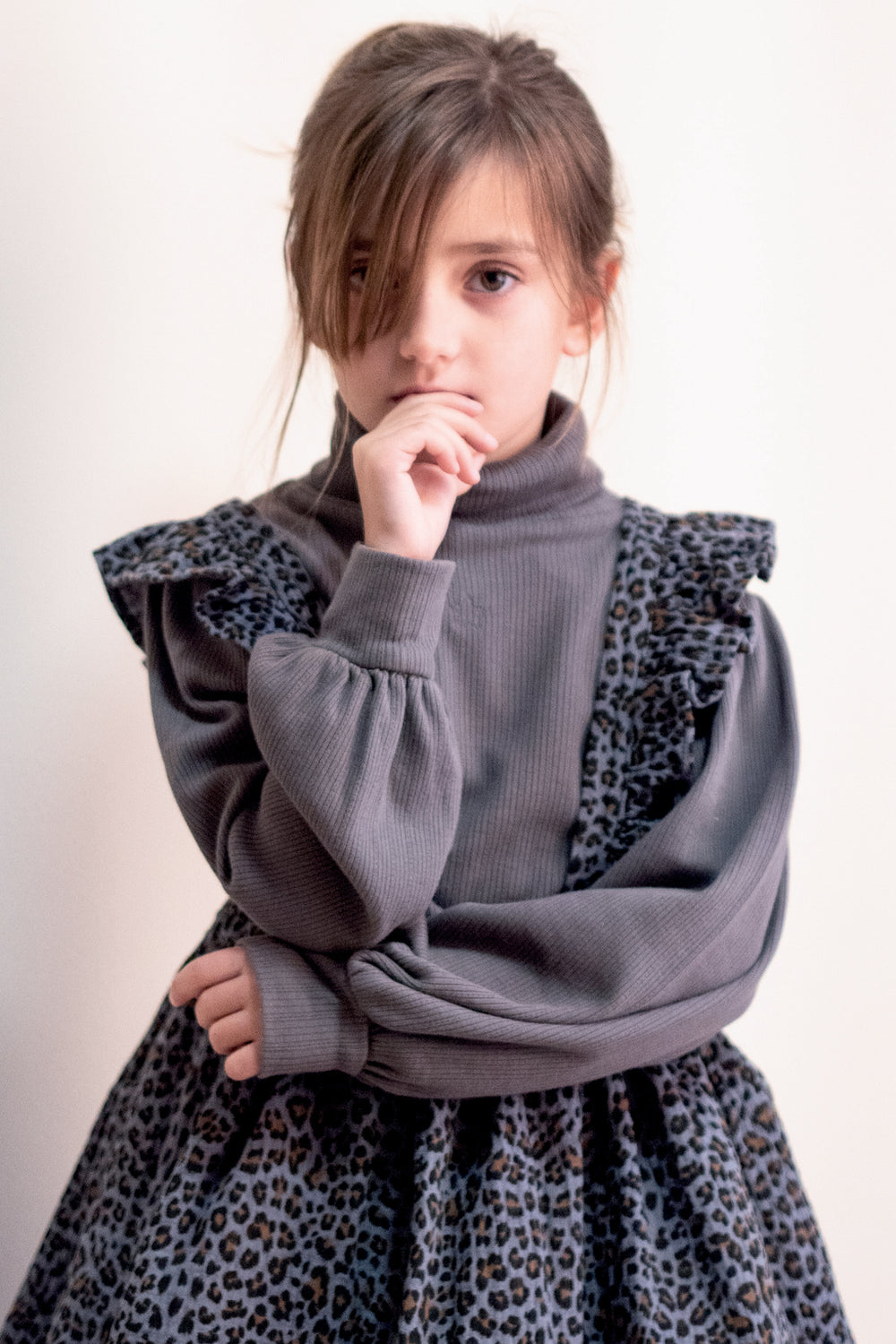 Girls Dress Tocoto Vintage Animal Print Jumper