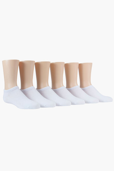 Stride Rite Ankle Kids Socks 6-Pack - White