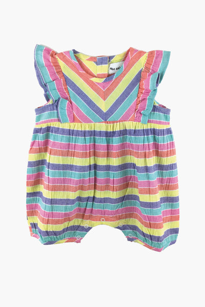 Peas and Queues Anne Baby Girls Romper