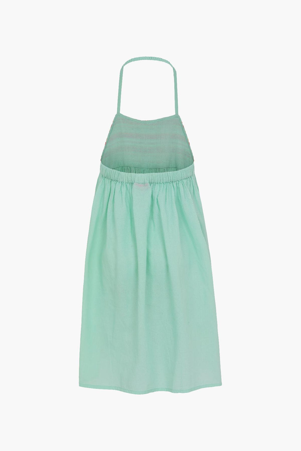 Sunuva Aqua Embroidered Halter Neck Dress