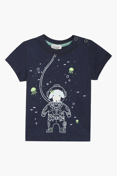 Jean Bourget Astronaut Puppy Baby Boys Shirt