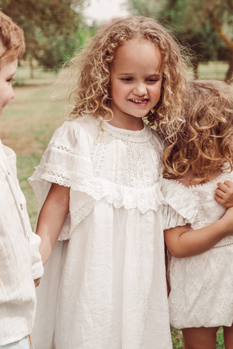 Girls Dress Louise Misha Aubrina 12 Off White at Mini Ruby Contemporary Childrenswear