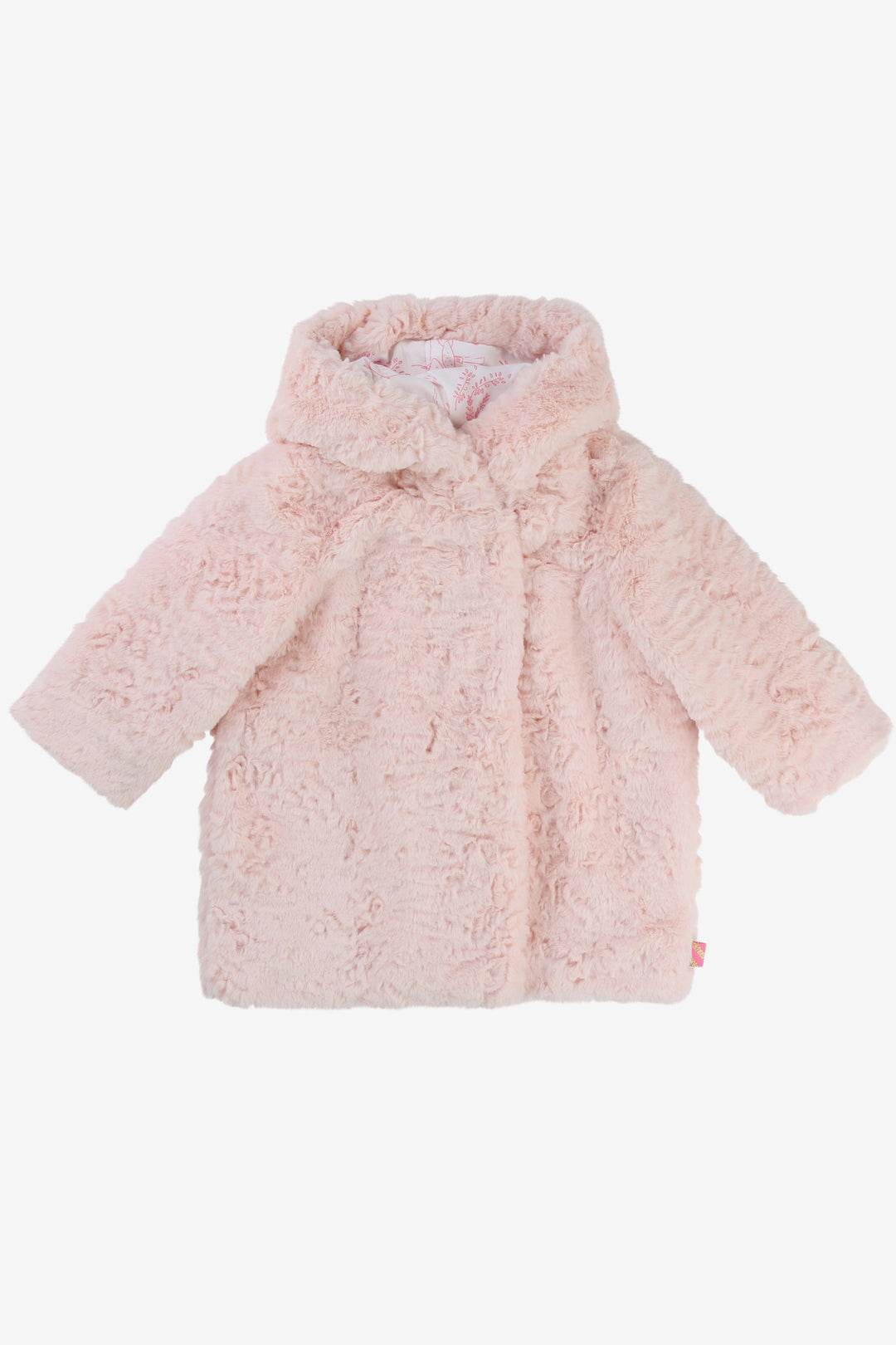 Billieblush Hooded Faux Fur Coat