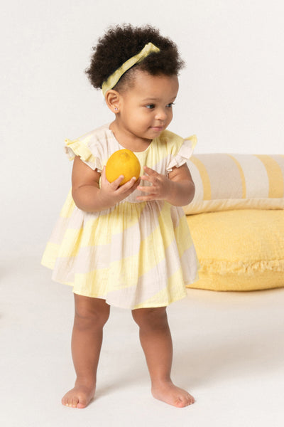 OMAMImini Baby Girls Dress - Yellow