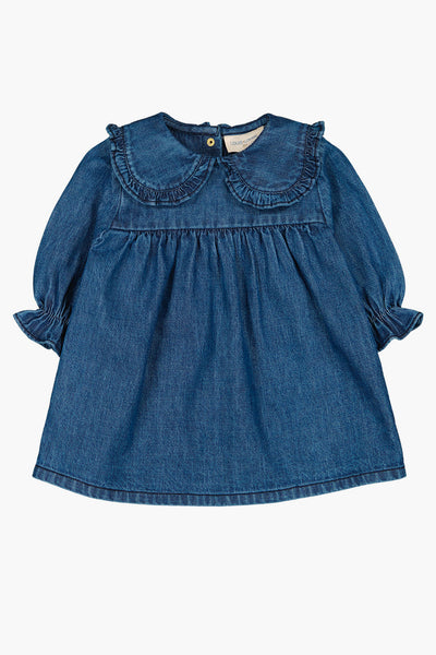 Baby Girl Dress Louis Louise Baby Twist - Blue Denim