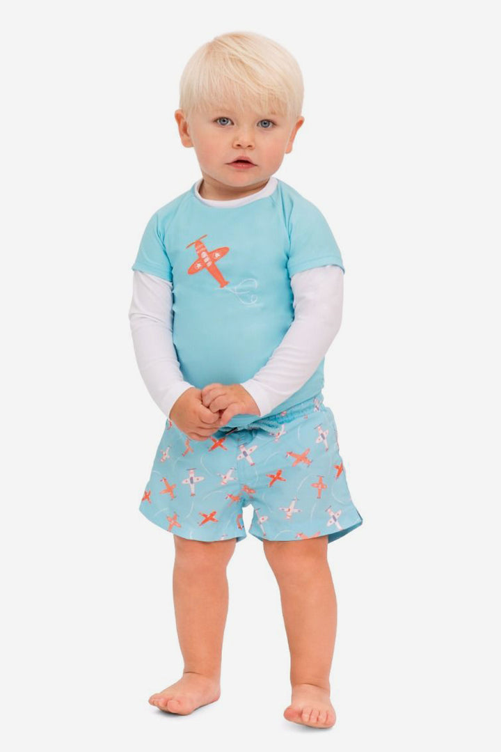 Maillot De Bain 2 Pièces Bébé Garçon - Taille 12 Mois - Marque Target - Occasion Très Bon état