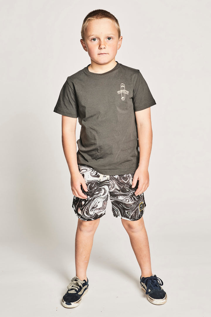 Boys Shorts Munster Kids Black Dye Boardshorts fit