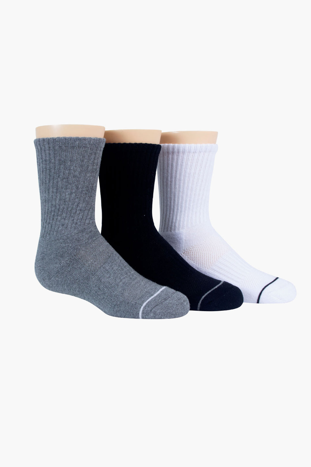 Stride Rite Blake Crew Boys Socks 3-Pack 