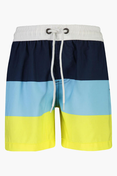 Boys Swim Snapper Rock Block Stripe Board Shorts