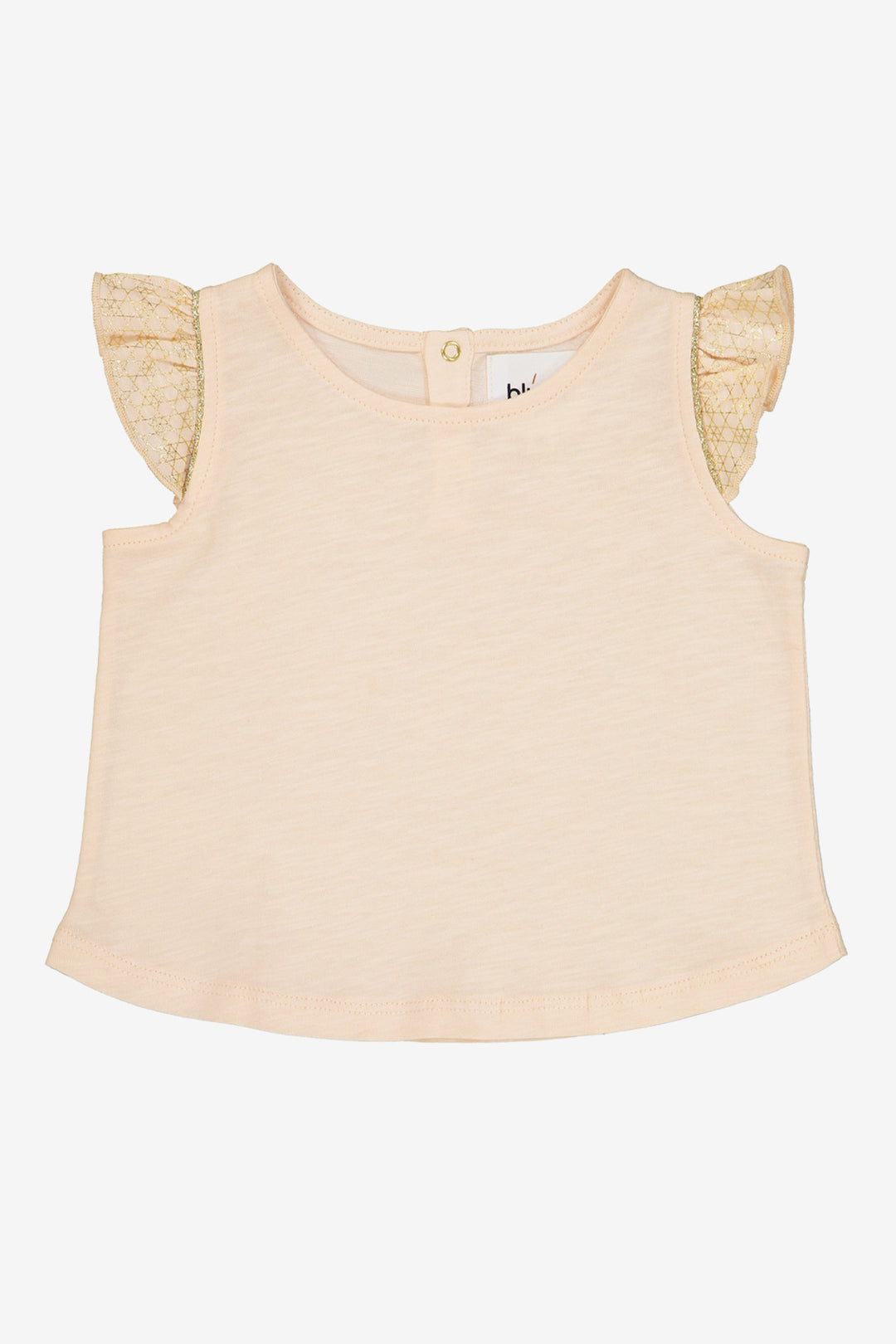 Blune Blush Ruffle Sleeve Top