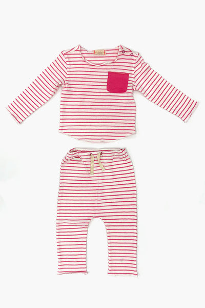 Baby Set EGG New York Bobbi - Pink Stripe 
