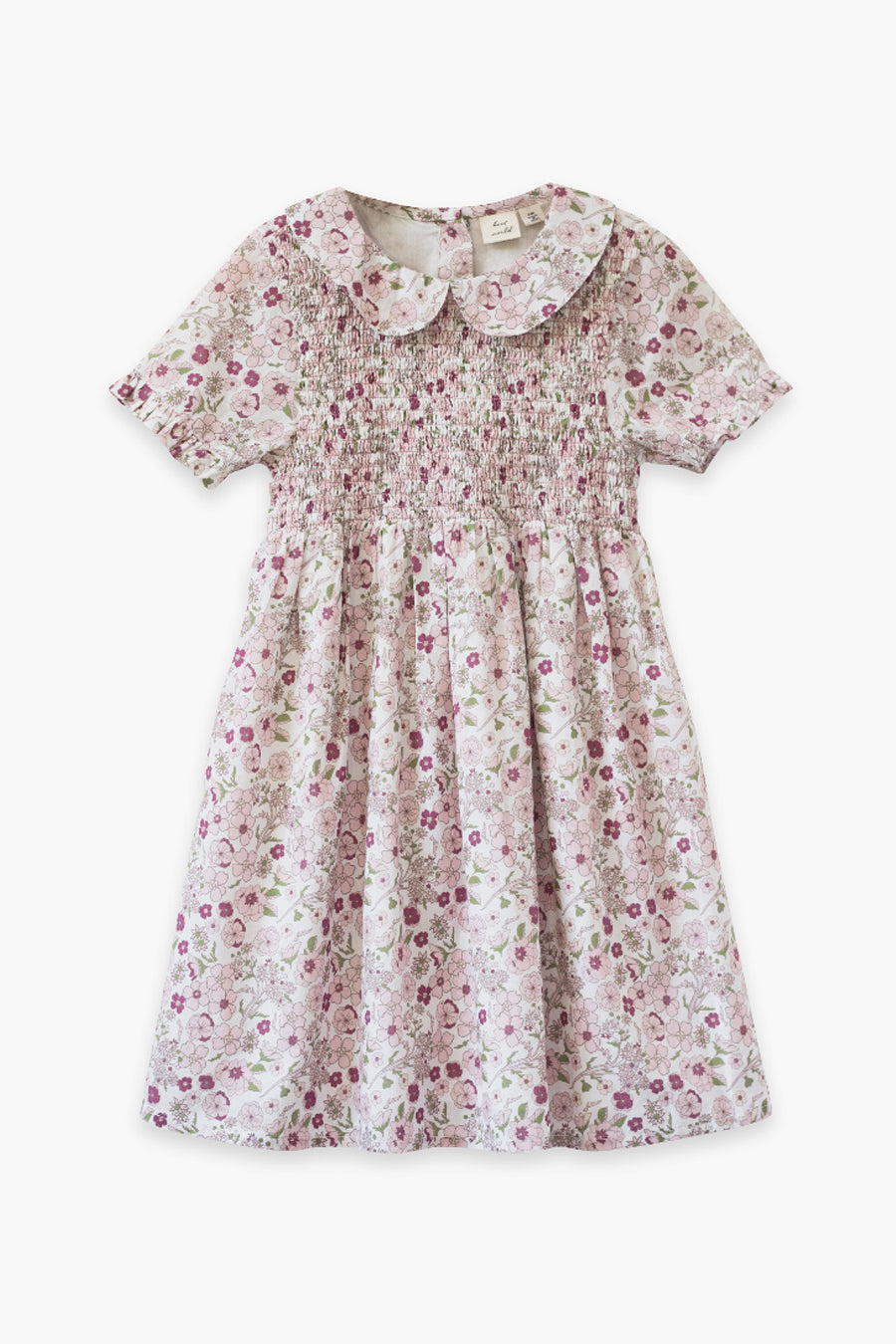 Girls Dress Beet World Briar back