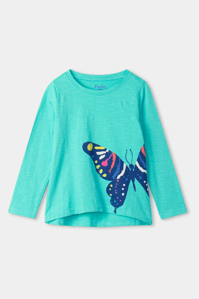 Girls Shirt Hatley Butterfly Optimist Long Sleeve 