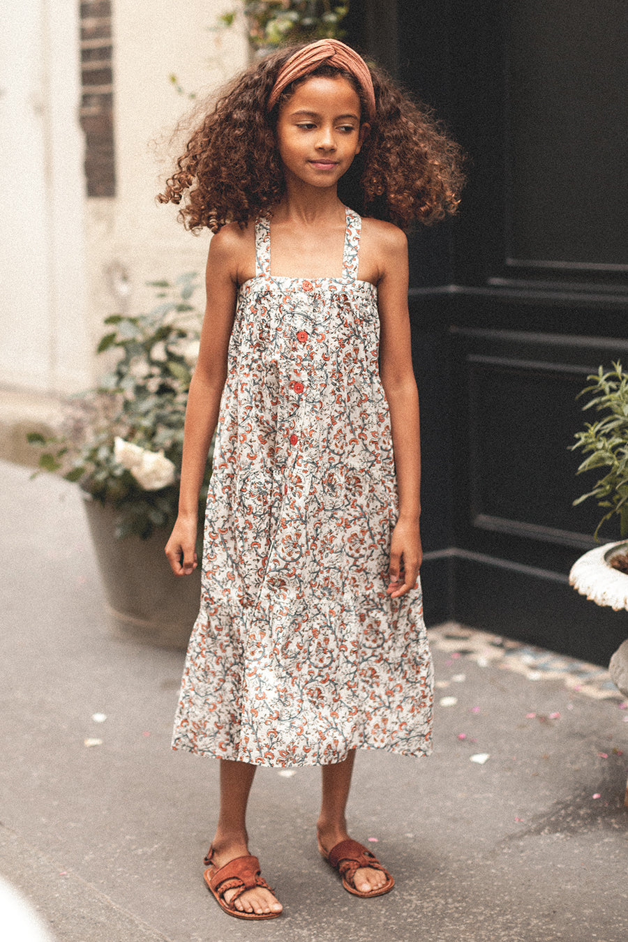 Girls Dress Louis Louise Carinoux Cream 4 Cream at Mini Ruby Contemporary Childrenswear