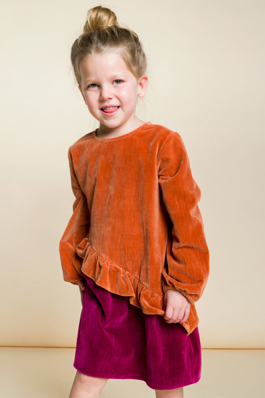 Girls Dress Beet World Carol 