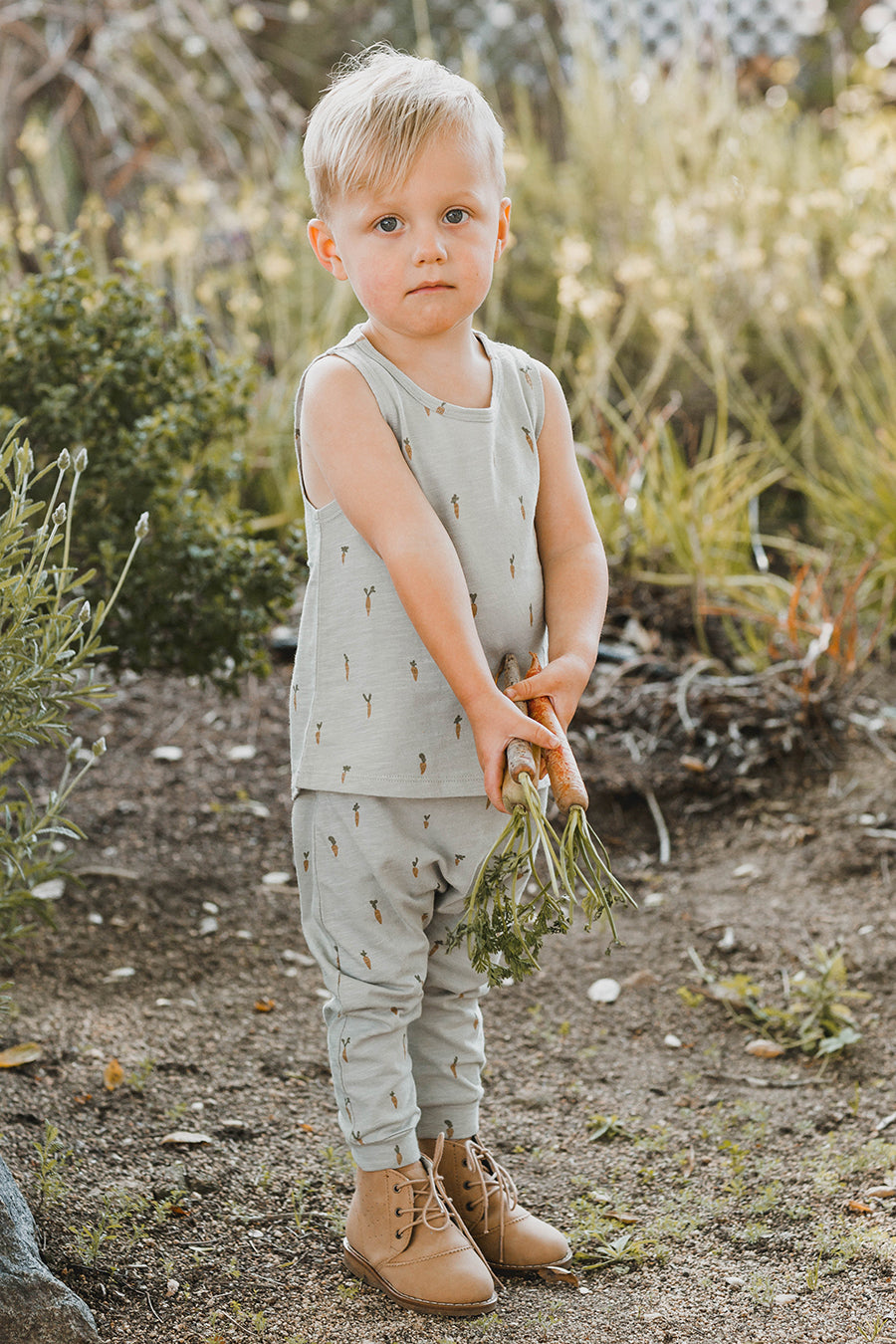 Rylee + Cru Carrots 2-Piece Baby Set