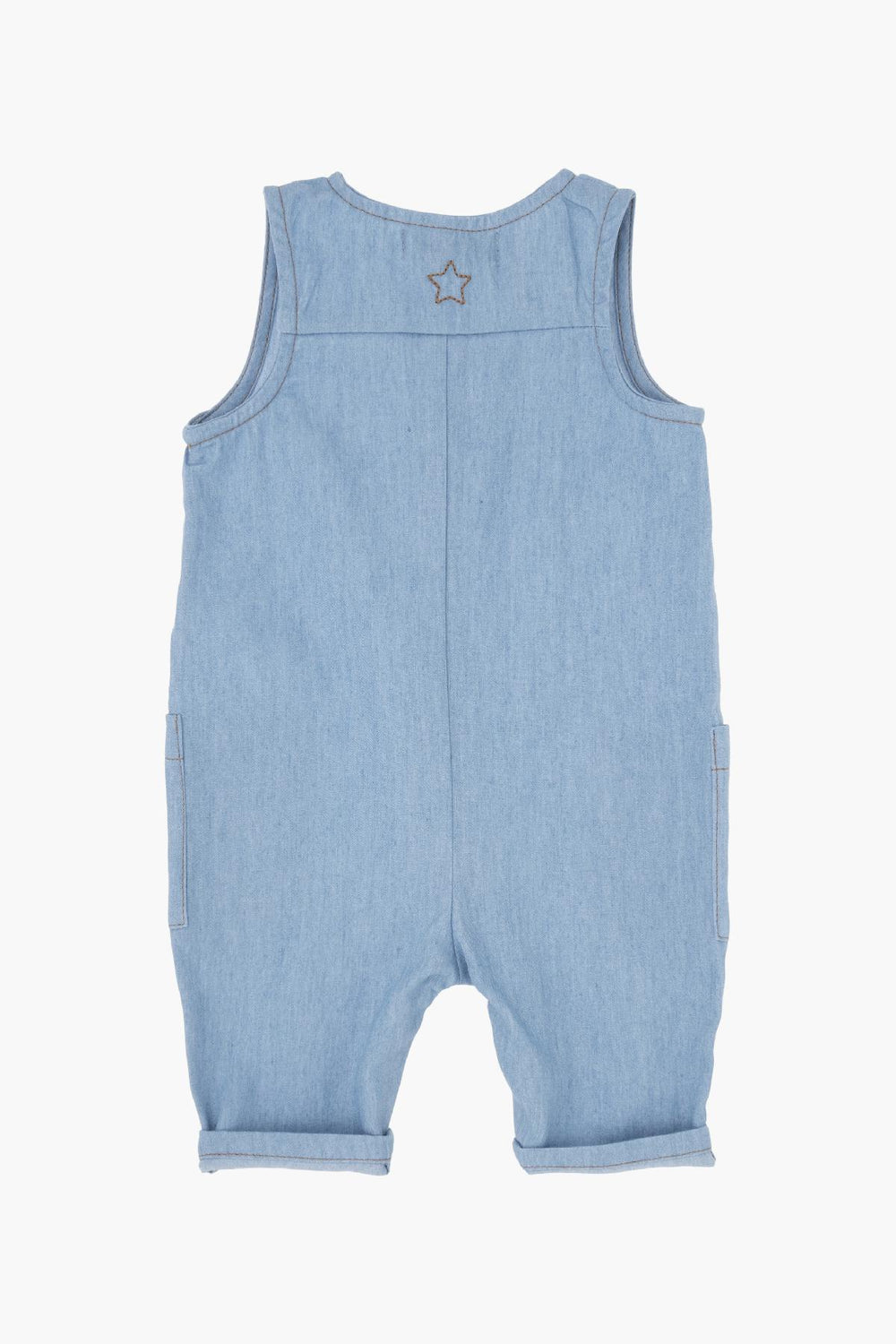 Baby Boy Romper Tocoto Vintage Chambray Overalls