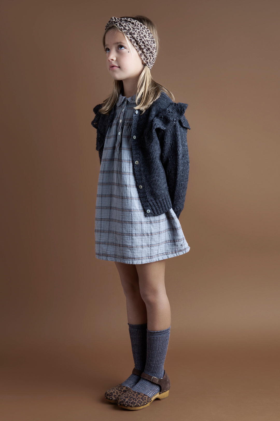 Tocoto Vintage Checkered Girls Dress