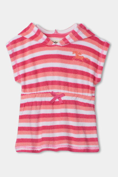 Hatley Cotton Candy Stripes Baby Hooded Terry Cover Up