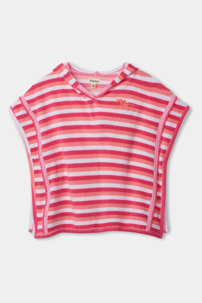 Hatley Cotton Candy Stripes Hooded Terry Kids Cover Up