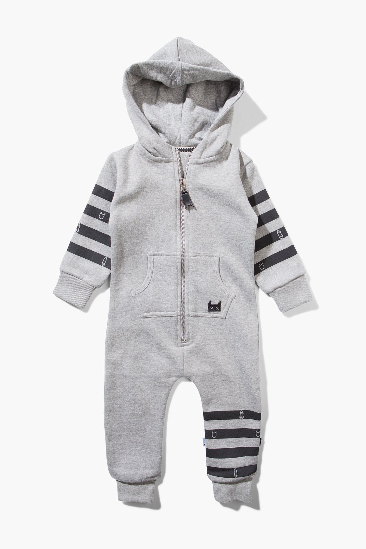 Munster Kids Cruz All In One Baby Boys Jumpsuit - Grey Marle (Size 6/1 ...