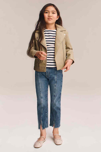 Girls Jeans DL1961 Emie High-Rise Straight Maritime
