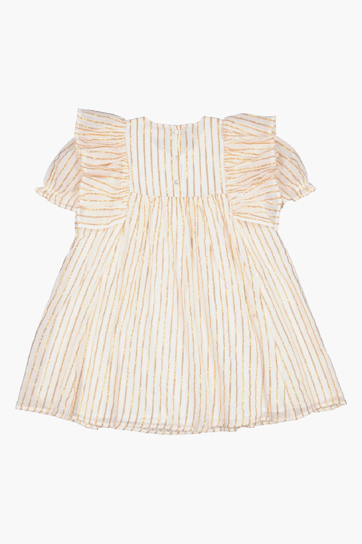 Girls Dress MarMar Copenhagen Dailyn Gold Stripes Mini Ruby Girls Dress MarMar Copenhagen Dailyn Gold Stripes Mini Ruby