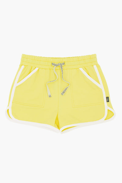Feather 4 Arrow Daisy Girls Shorts - Banana Yellow