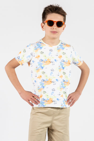 Boys and Baby Boy T-Shirt EGG New York Damian Dino front