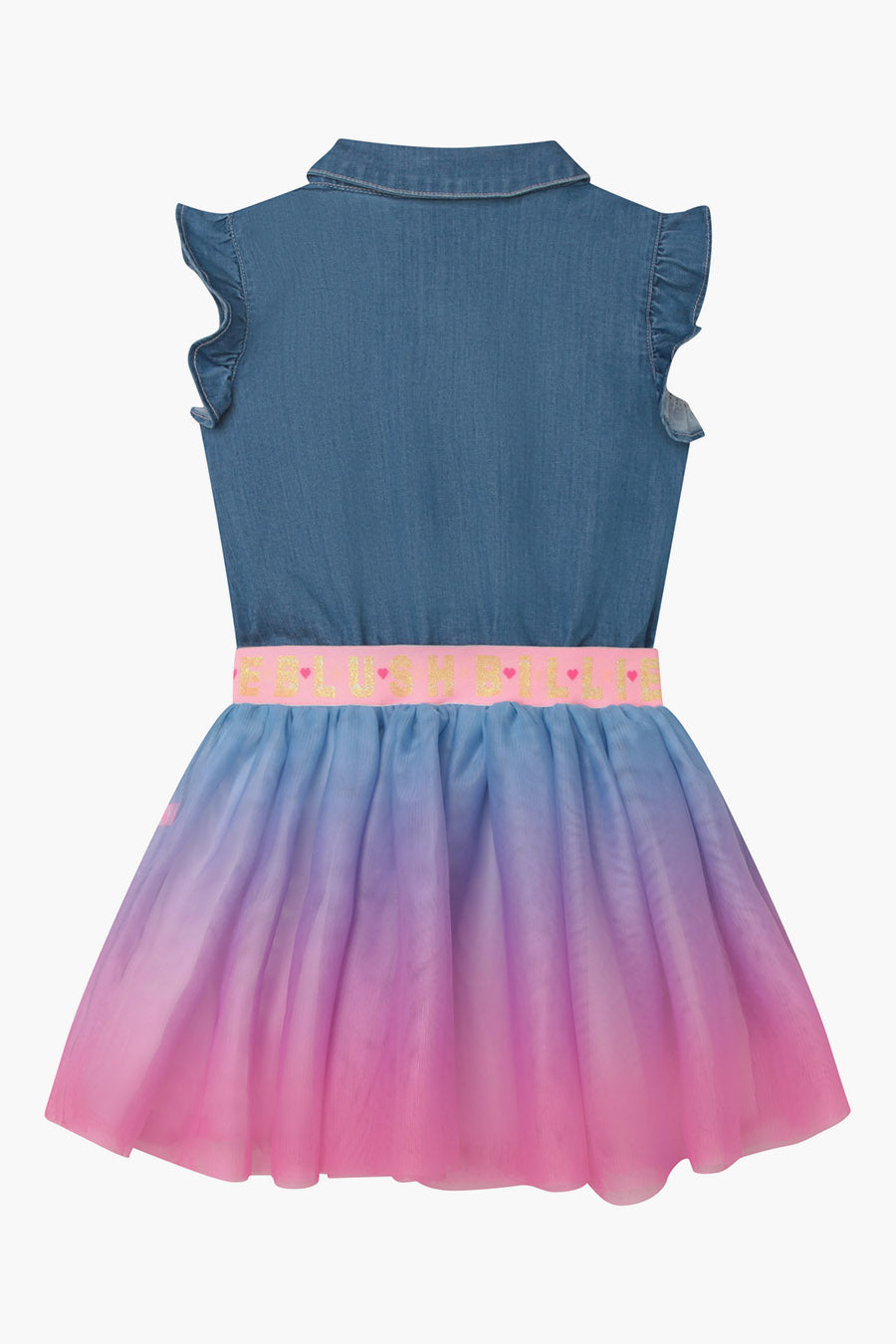 Girls Dress Billieblush Denim Mix – Mini Ruby